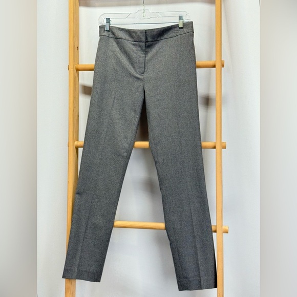 ELLIOTT LAUREN Gray flat front Straight Leg Trousers size 4 - Picture 6 of 11